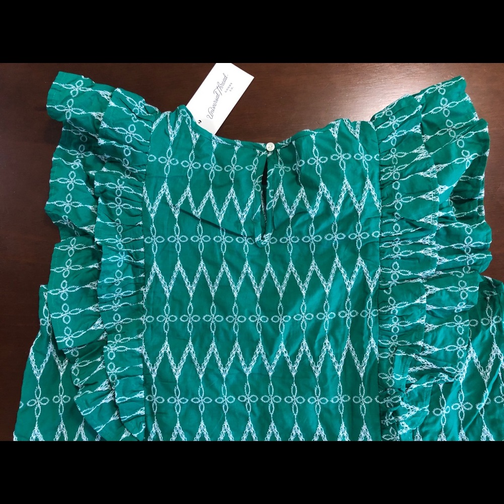 Universal Thread Ruffled Embroidered Blouse L - Picture 8 of 8